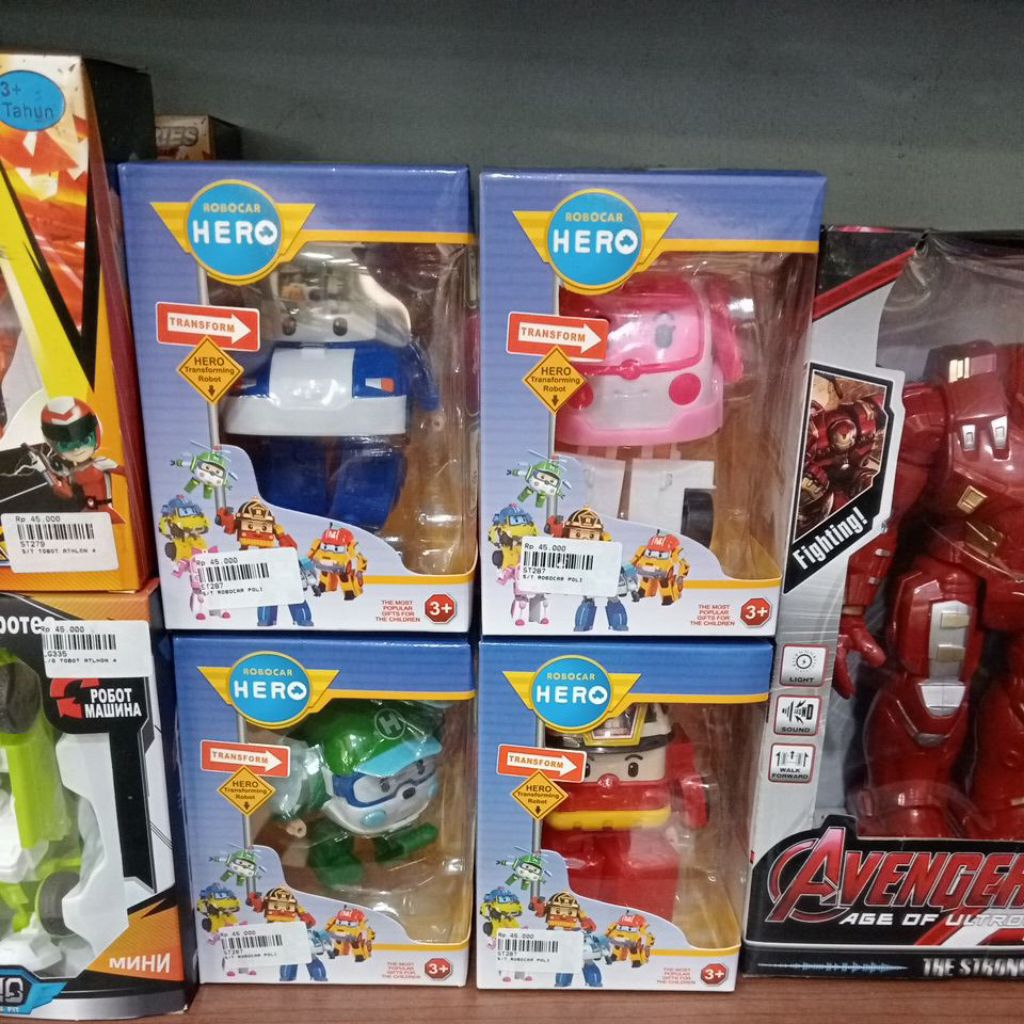 Mainan Anak Robocar Hero Mainan Robocar Poli Satuan Box
