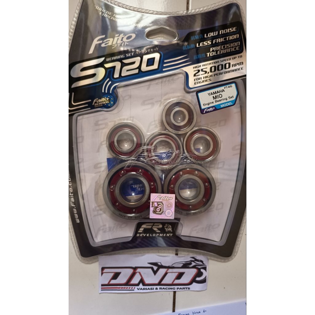 FAITO Bearing engine klaher mio/Bearing mesin laher mio set komplit faito S720/Bering mesin mio set 