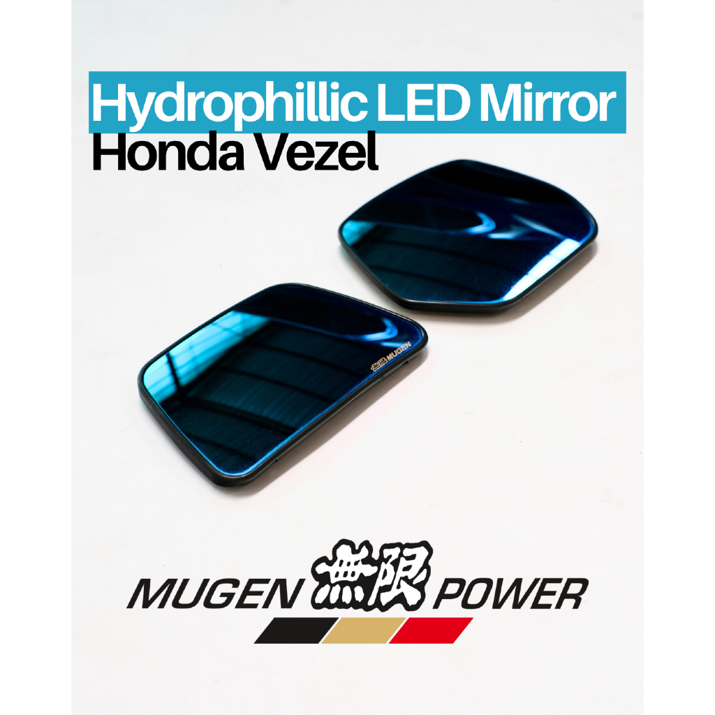Kaca Spion Mugen / Side Mirror Hydrophilic Mugen LED Honda HRV/Vezel RU