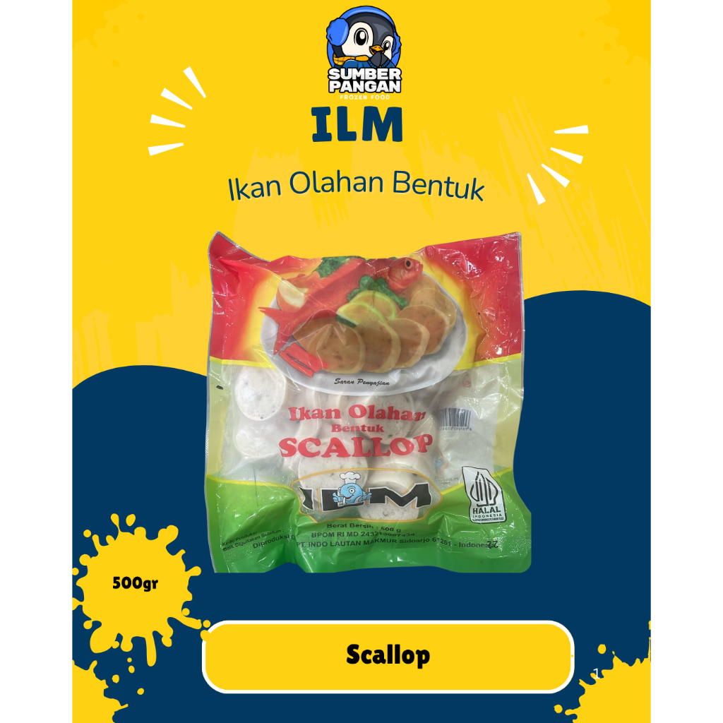 

ILM Scallop Premium 500gr (ikan Olahan)