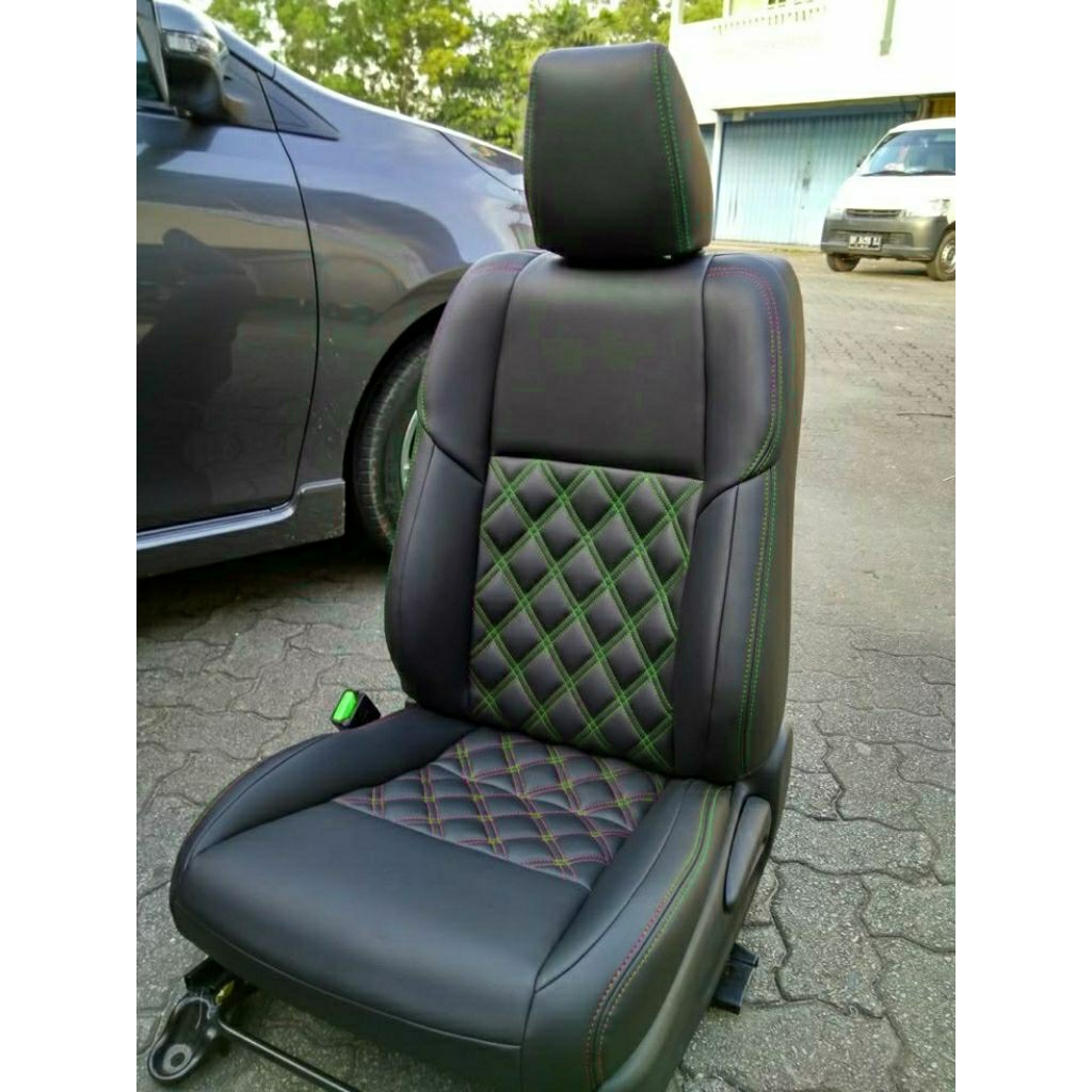 sarung jok mobil  avanza 2009 merah polos, cover jok