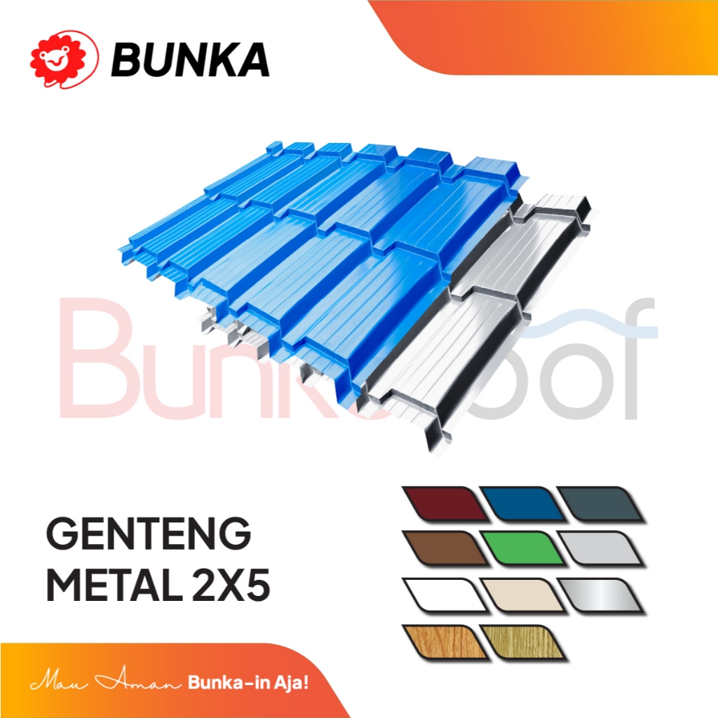 Genteng Metal 2 x 5 - Prepainted Galvalum