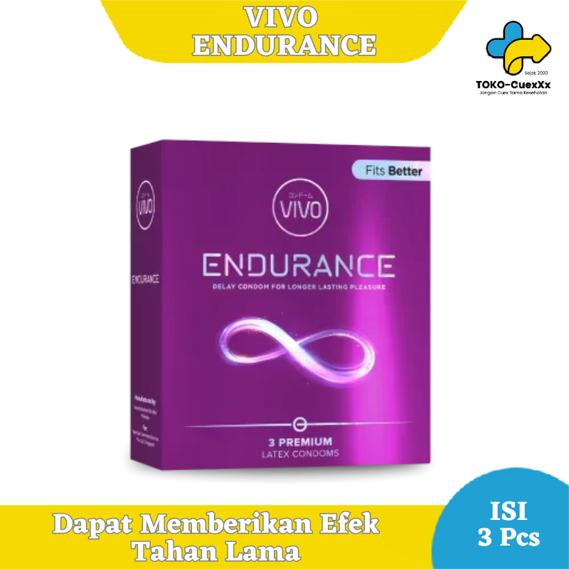 Kondom Vivo Endurance isi 3 Pcs Condom Climax Delay