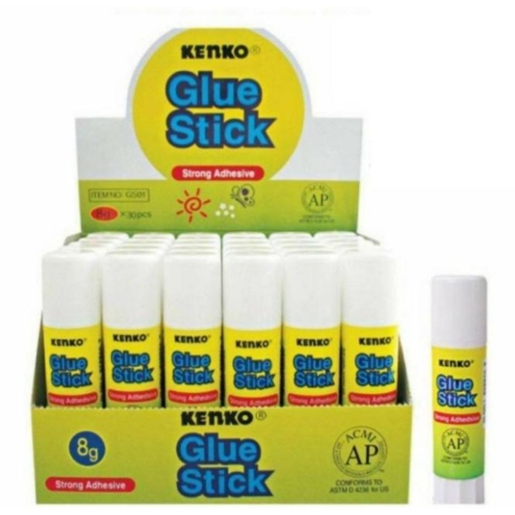 

KENKO Lem Glue Stik Lem Kertas Berbentuk Stik ukuran 8gr 15gr 25gr - Box.