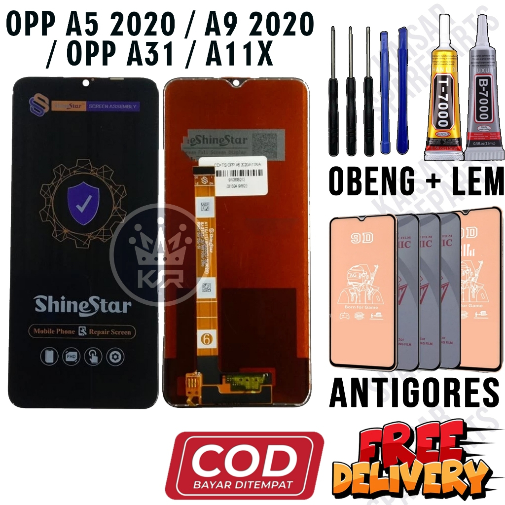 Lcd Touchscreen OPPO A31 2020 / A5 2020 / A9 2020 / A11X Original SHINESTAR OEM Fullset