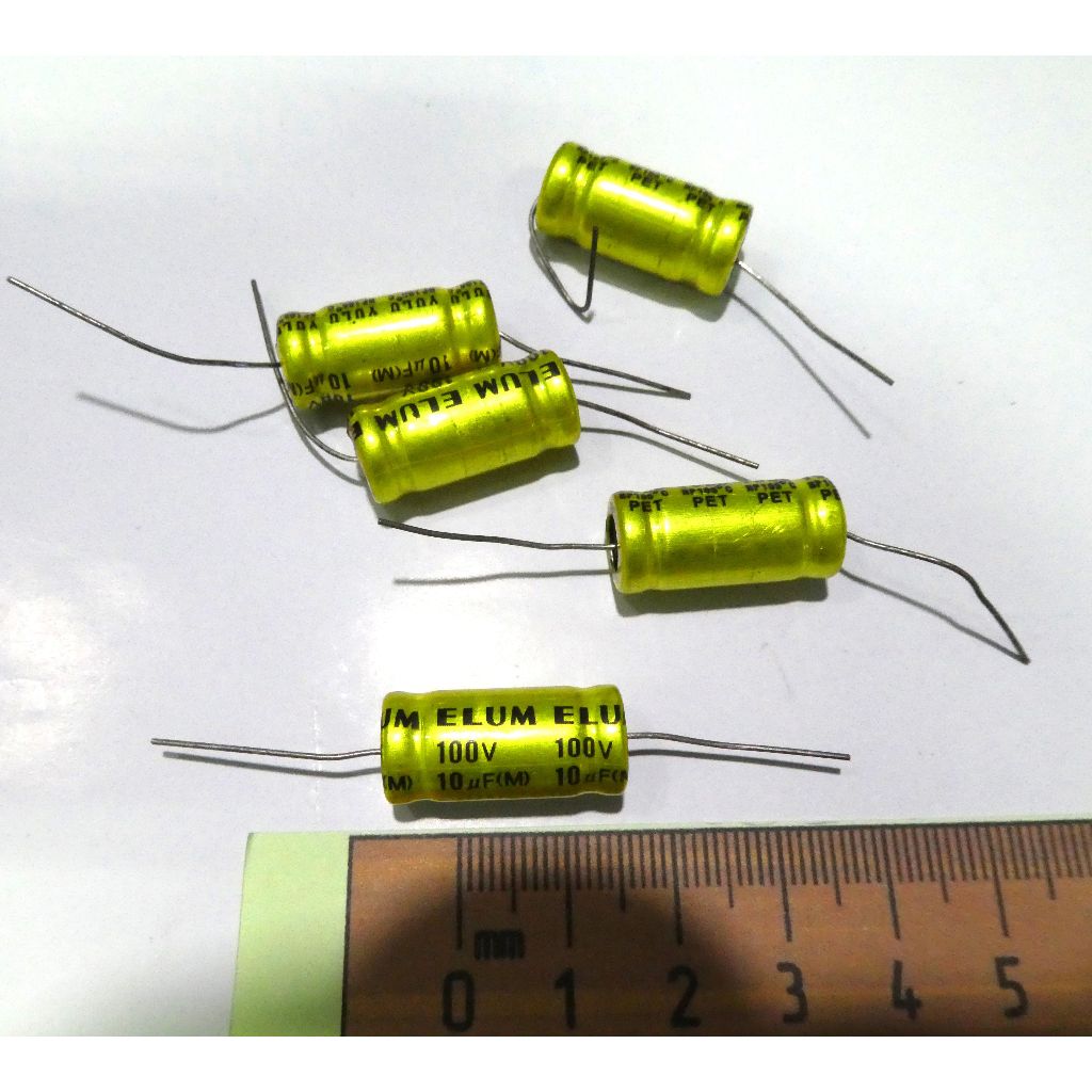 Elco NON POLAR ELUM Gold 10 uf / 100 Volt