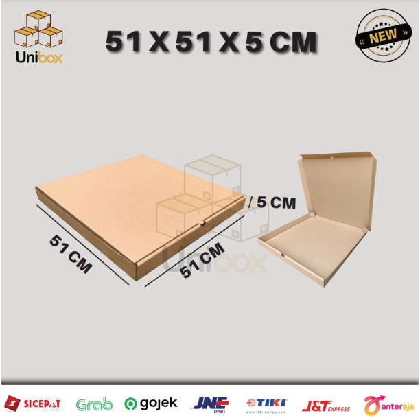 

Kardus Pizza | 51x51x5 cm | Box Die Cut