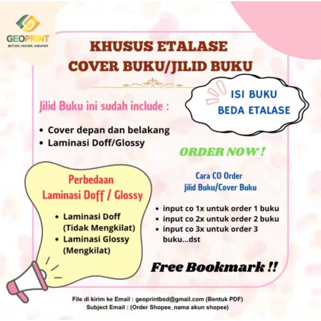 

Jilid Buku A6/Hardcover/softcover/staples tengah/spiral