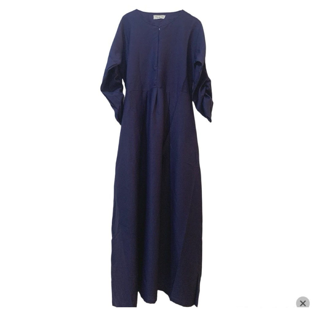 TERMURAH GAMIS WANITA WARNA NAVY SIZE M MERK TIBYAN.ID (NEW)