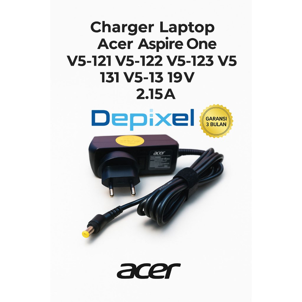 Adaptor Charger Acer Aspire One V5-121 V