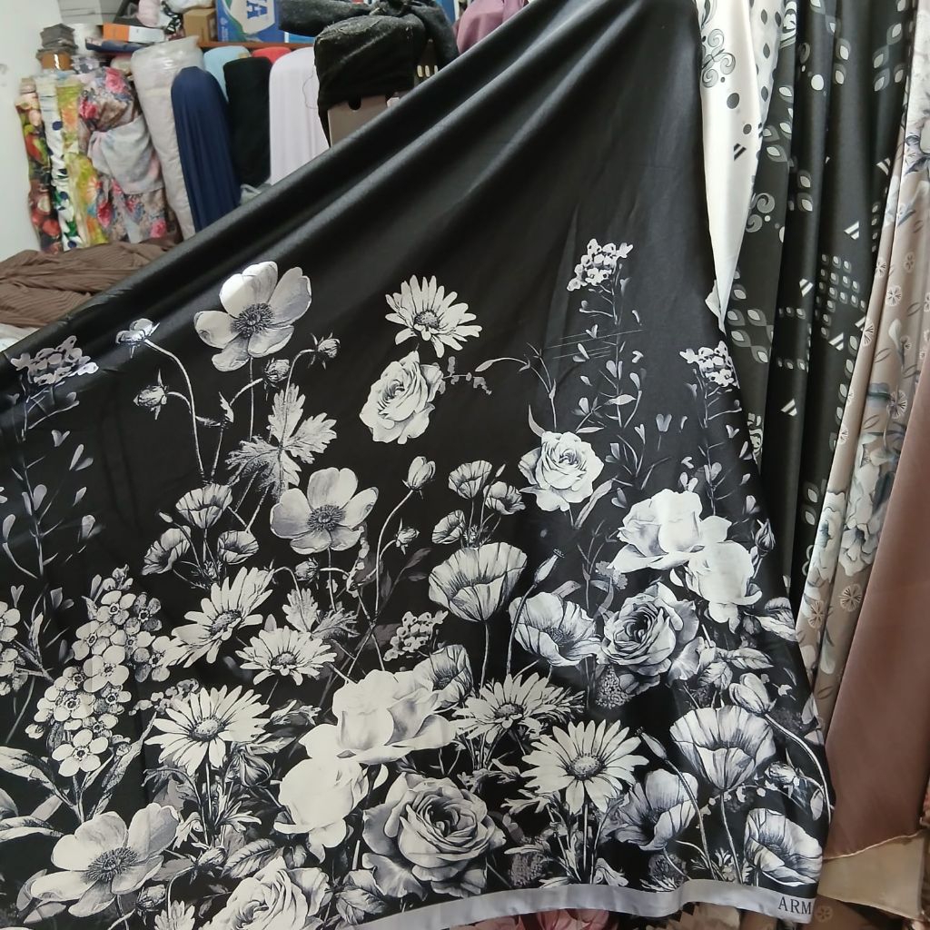 Kain Armani Silk Print Premium Kain Armani Silk Print Import