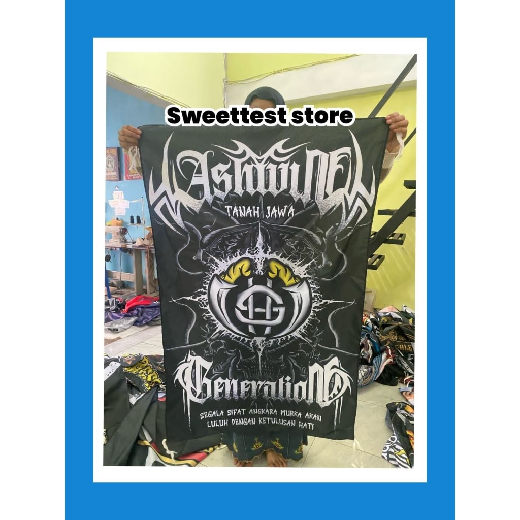 READY STOK 200x300cm + FREE STICKER, BENDERA PRINTING WINONGO MADIUN, GIANTFLAG WINONGO, BENDERA PSH