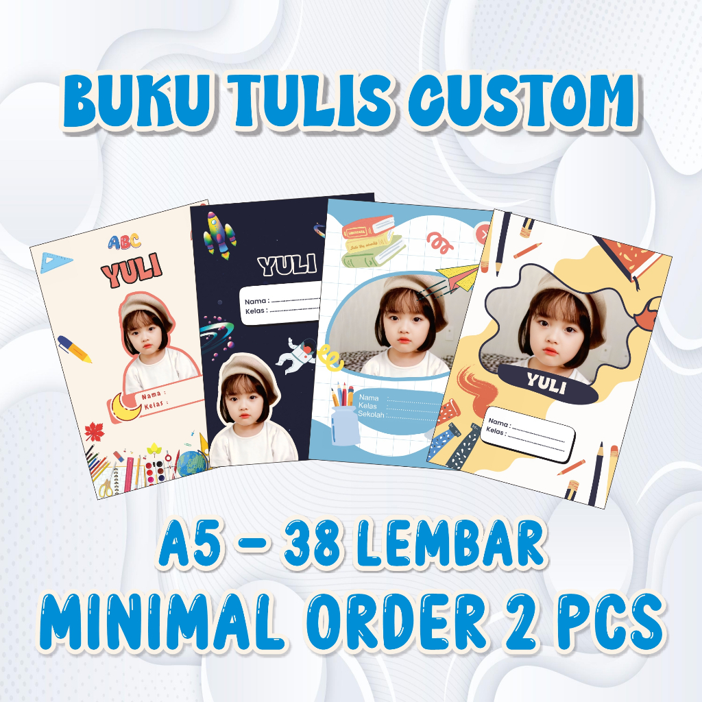 

BUKU TULIS SEKOLAH PELAJARAN A5 CUSTOM FOTO SATUAN ISI 38 HALAMAN