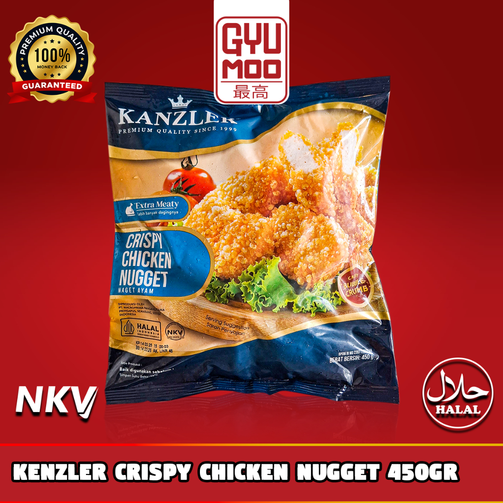 

[GYUMOO SAIKO] KENZLER CRISPY CHICKEN NUGGET 450gr Makanan Cepat Saji