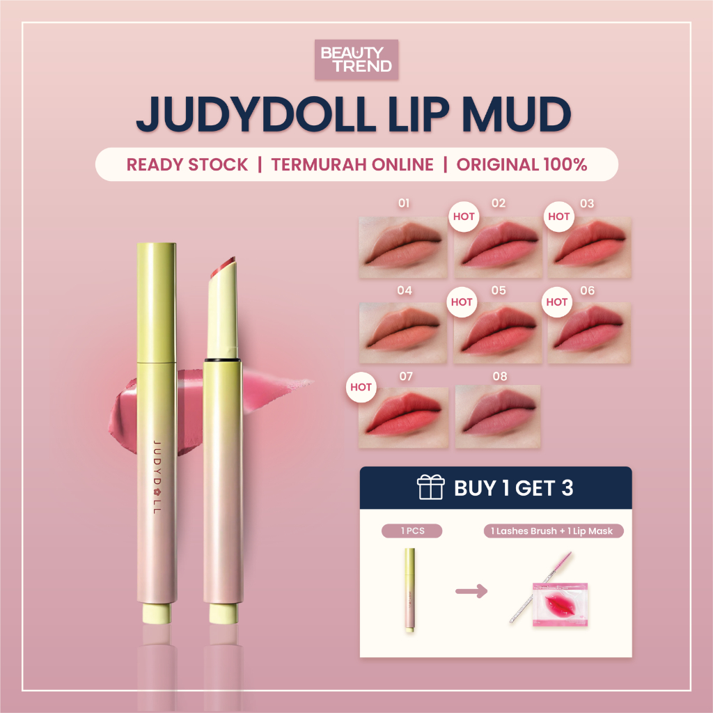 [READY ORI] JudyDoll Lip Mud JudyDoll Velvet Matte Lip Mud Pen JudyDoll Lip Cream JudyDoll Lip Gloss