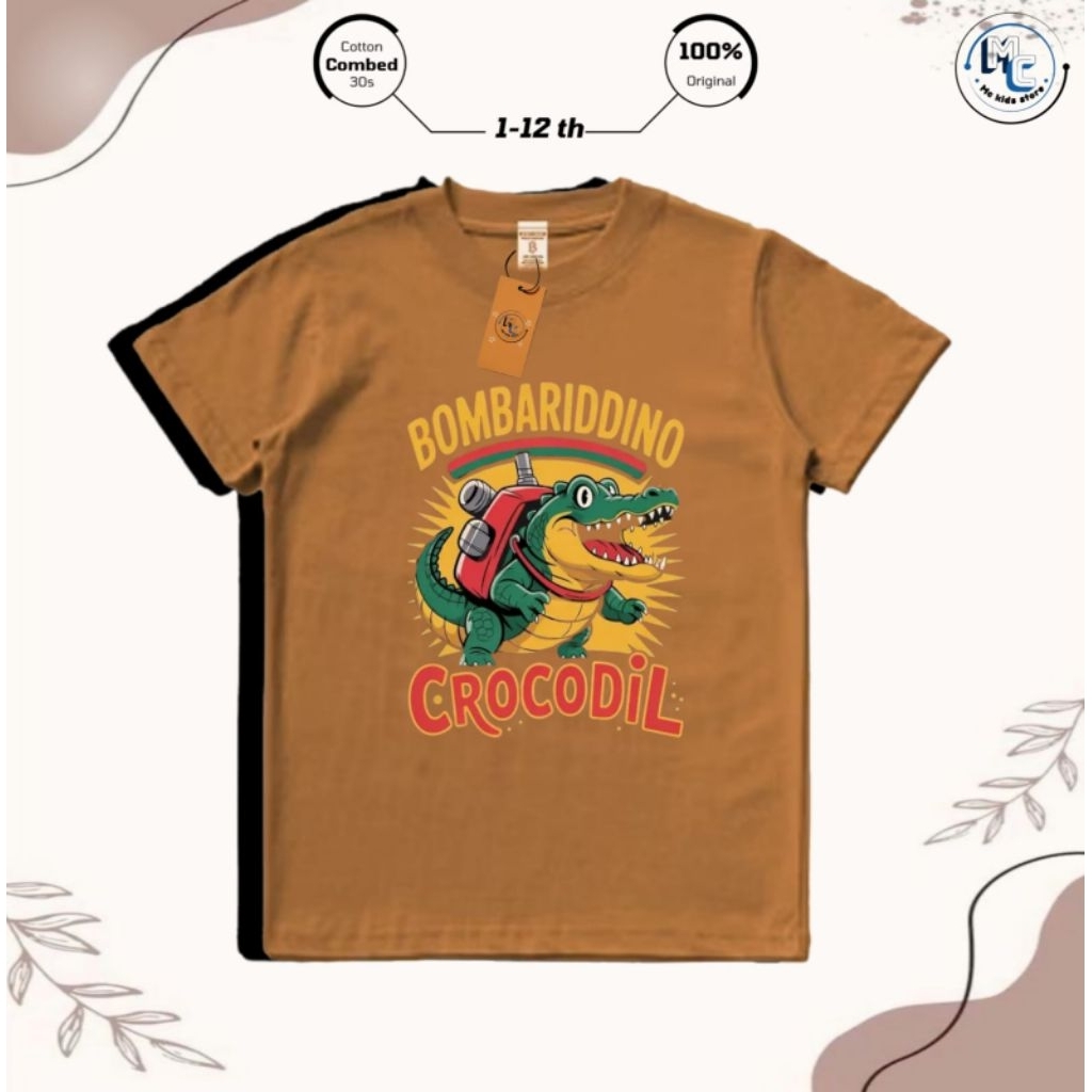 MCkids store Baju kaos Anak Distro Laki laki/Anak Prempuan Umur 1-12 Tahun Bahan Cotton Combat 24s /