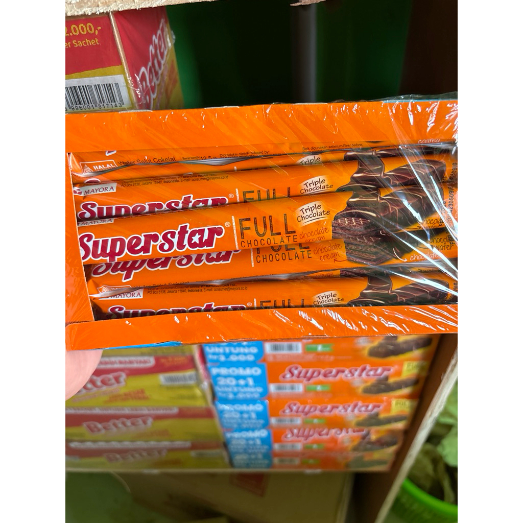 

superstar coklat isi 20+1pcs (grosir)