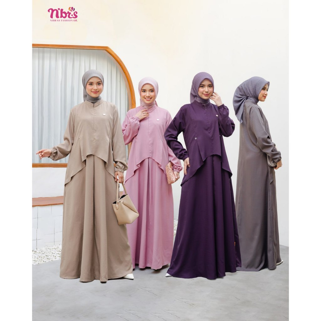 TERMURAH GAMIS NIBRAS SELARAS 010 YANG COCOK UNTUK OUTFIT LEBARAN, KONDANGAN & DAILY TERBARU