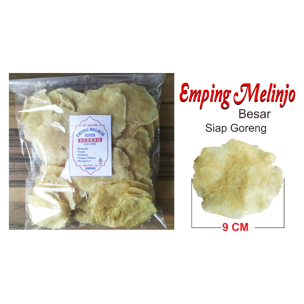 

EMPING MELINJO ( BESAR ) MENTAH SUPER TIPIS ORIGINAL SIAP GORENG 1KG, 500gram, 250gram ( ASLI SERANG)