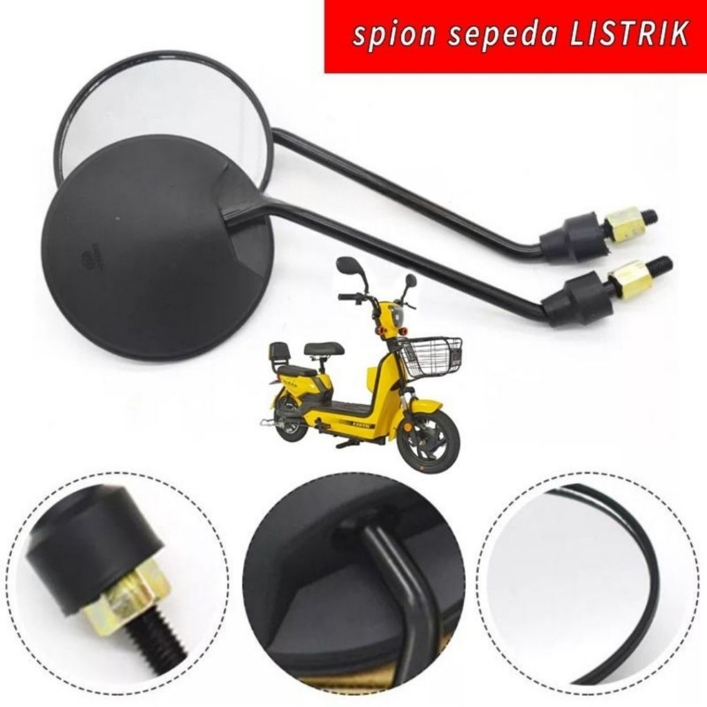 Spion sepeda listrik sepasang kanan kiri cocok semua sepeda listrik