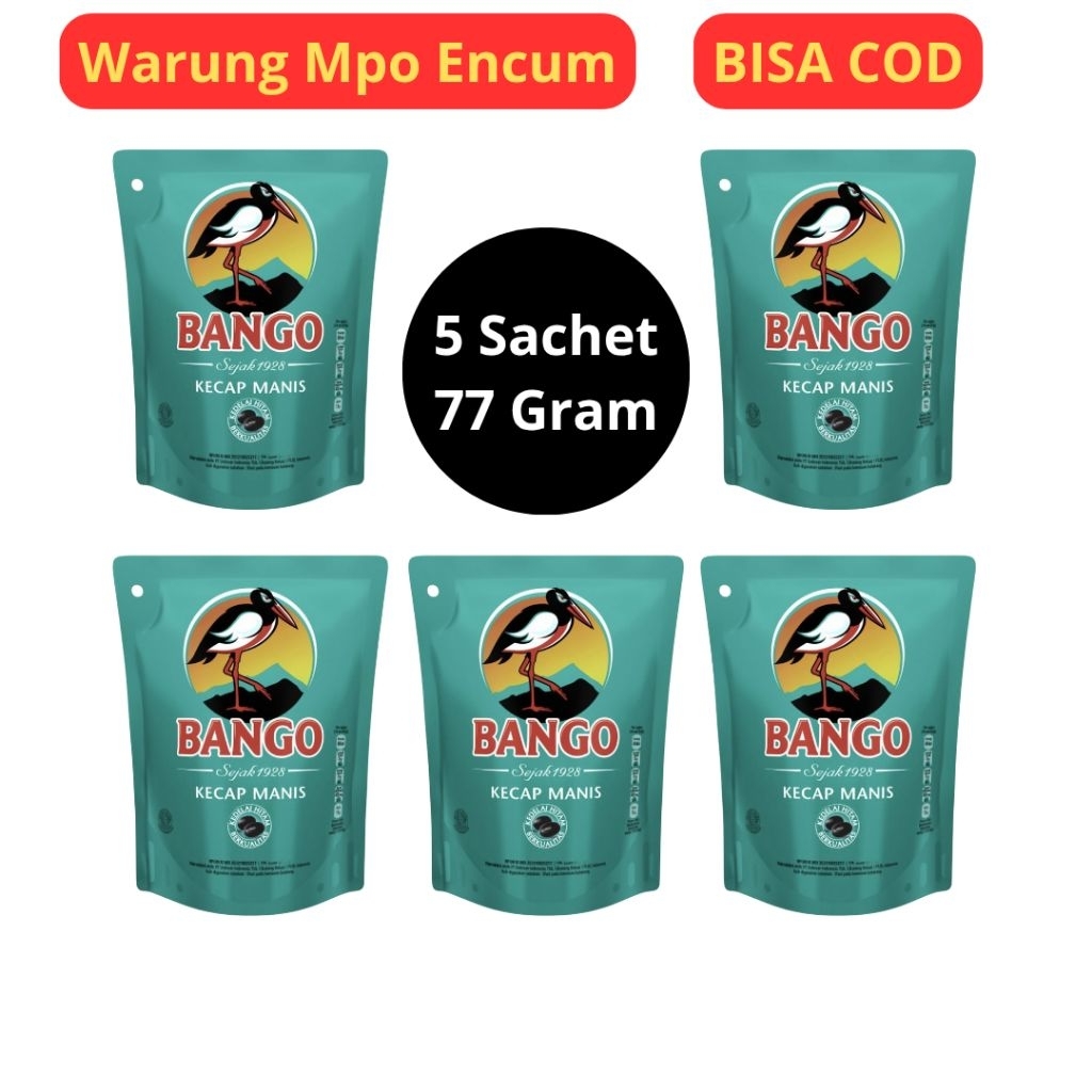 

Kecap Bango 5 Sachet 77 Gram / Kecap Sachet / Kecap Manis