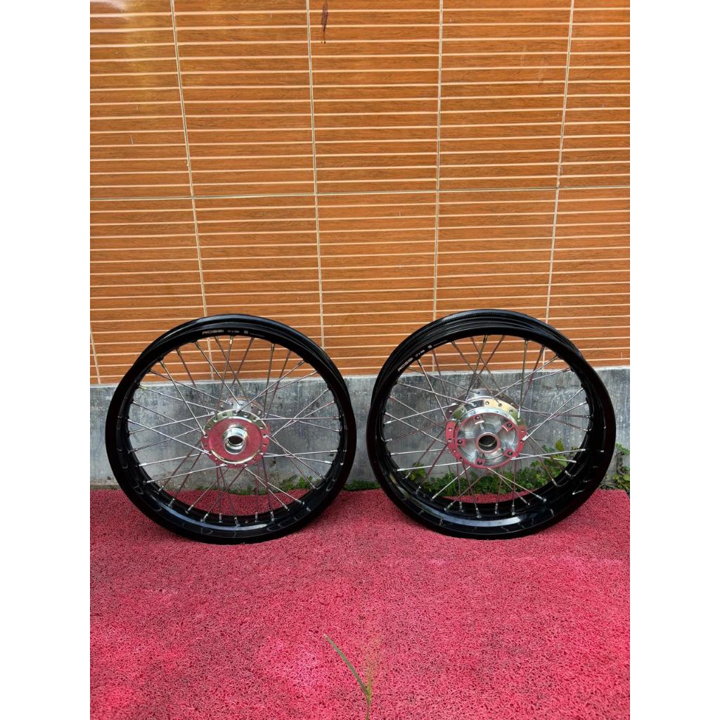 Velg Jari Jari Vixion NEW Ukur 250/350 Ring 17 Wheelset Supermoto Yamaha Vixion NVL/NVA Tanpa Ban