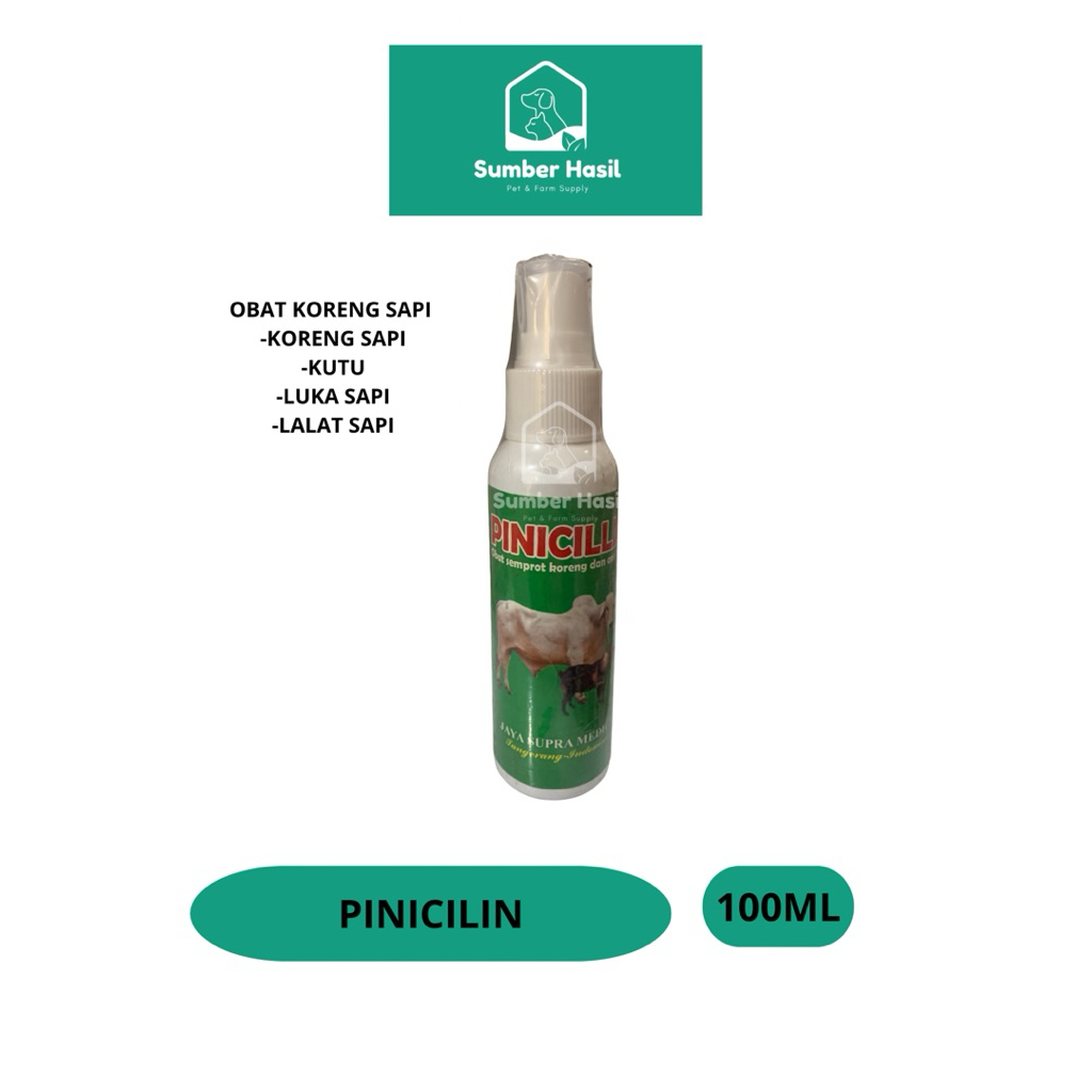 PINICILIN 100ML OBAT SEMPROT KORENG SAPI OBAT LUKA SAPI SEMPROT ORIGINAL