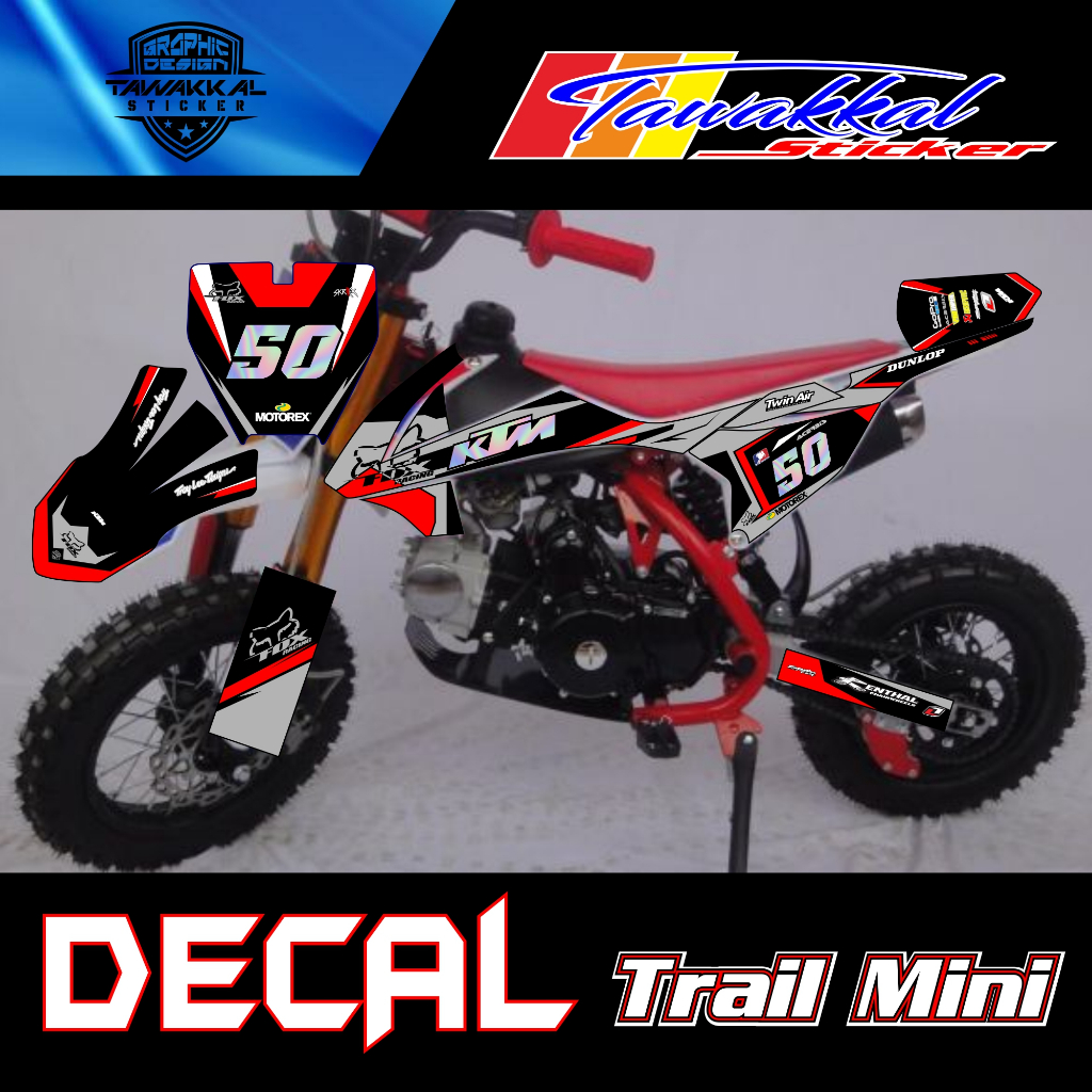 Stiker Motor Decal Trail Mini LENKA MXGP 50L Full Body Motif Terbaru