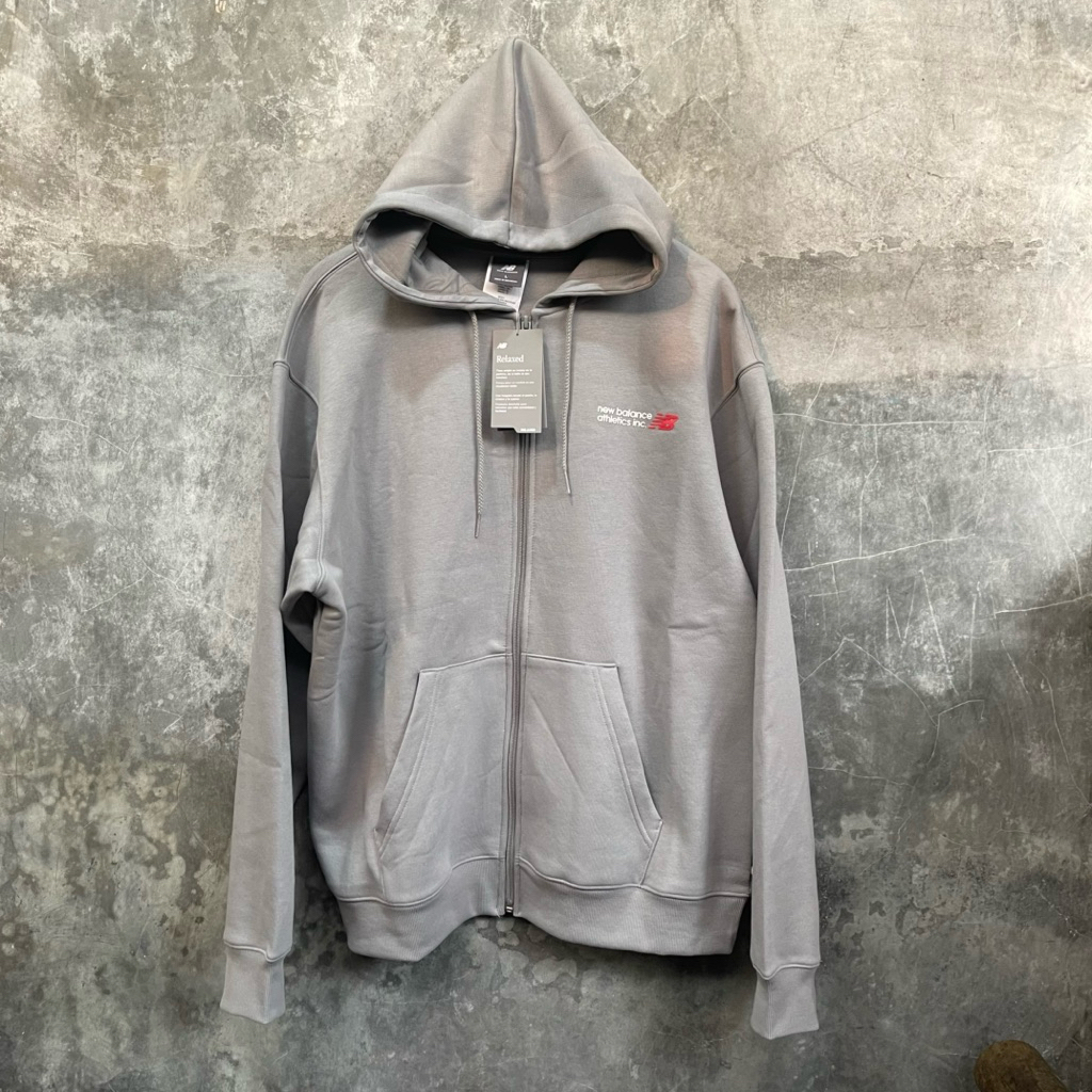 New Balance Tone Logo Zipper grey Jacket Original