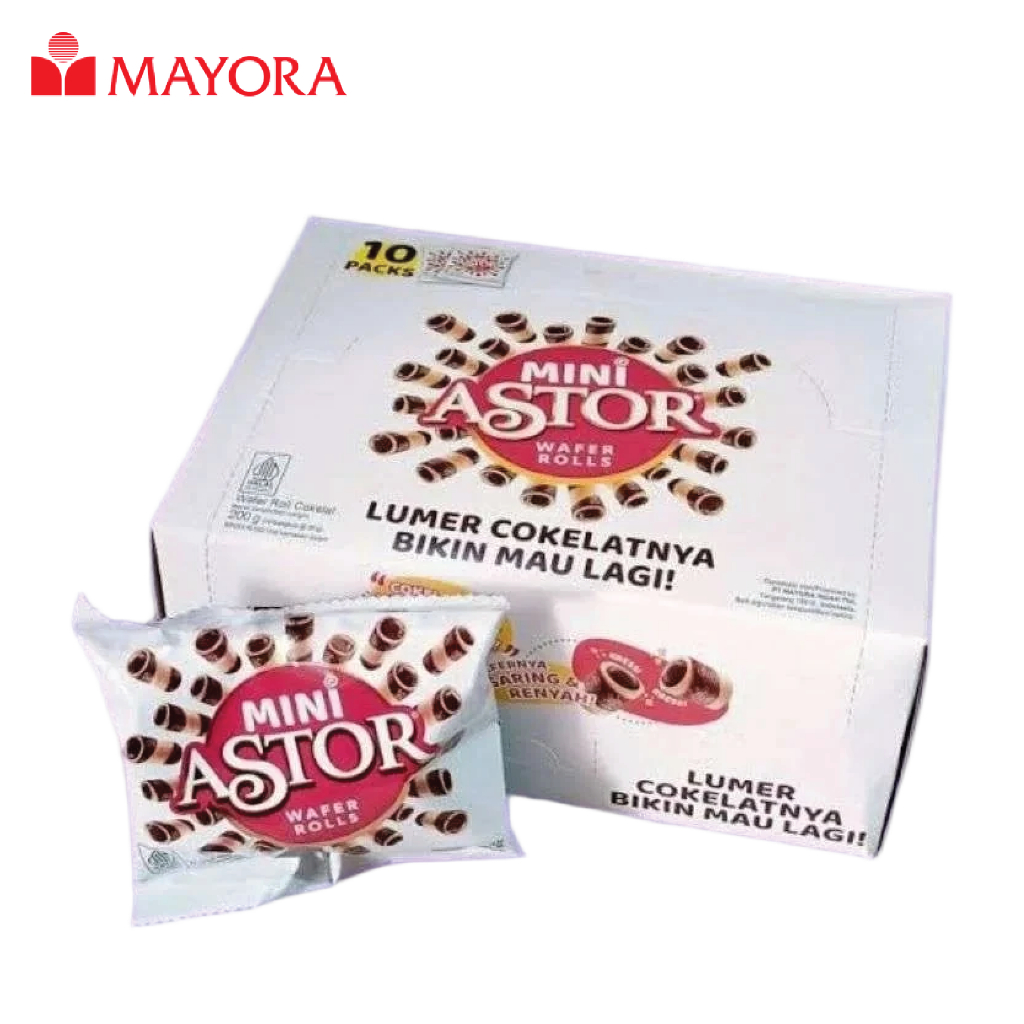 

Wafer Roll Semprong MINI ASTOR Box 155Gr (10 Pcs x 15.5 Gram) Manis Gurih Renyah Cokelat Chocolate Original Cemilan Makanan Ringan Snack Oleh Oleh Khas Pekalongan Murah Berkualitas Premium
