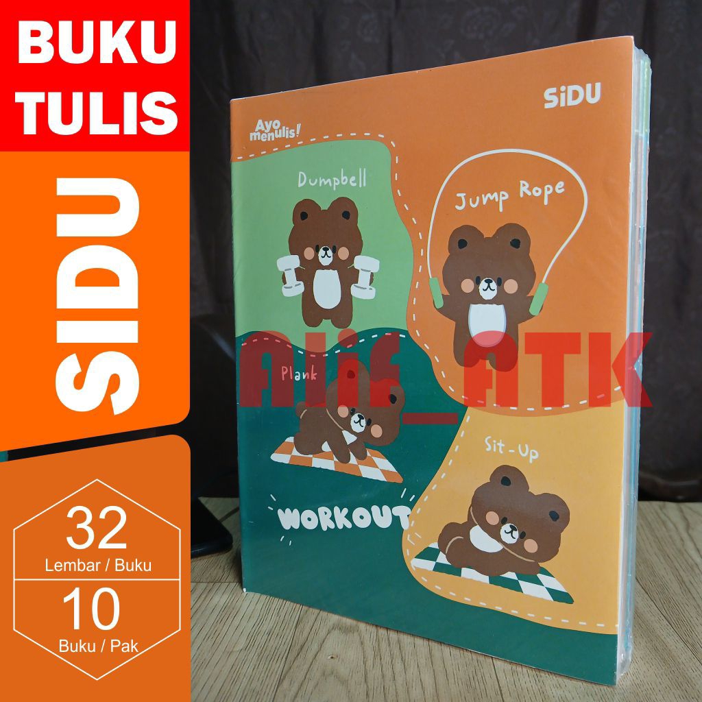 

Buku Tulis Sidu 32 Lembar/Kuarto Sidu 32 (1 Pak isi 10 Buku)