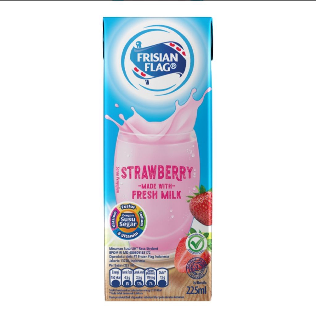 

Frisian Flag Susu UHT Kotak Full Cream 225ml Varian Coklat & Stroberi Dengan Susu Segar Dan Vitamin