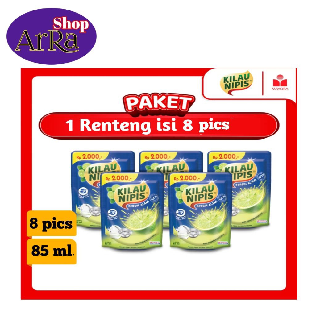 sabun cuci piring 1 Renceng (kilau Nipis) dari mayora, sabun cuci piring murah, sabun cuci piring sa