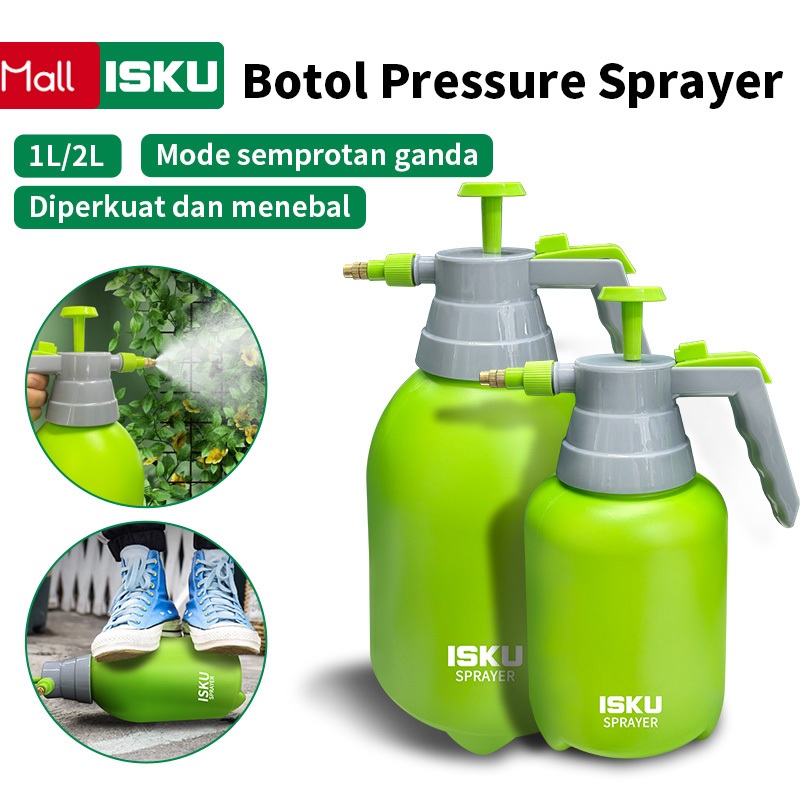 ISKU Pressure Sprayer 1L/2L Botol Semprotan Tanaman Manual /alat semprot tanaman 2L Botol Semprot