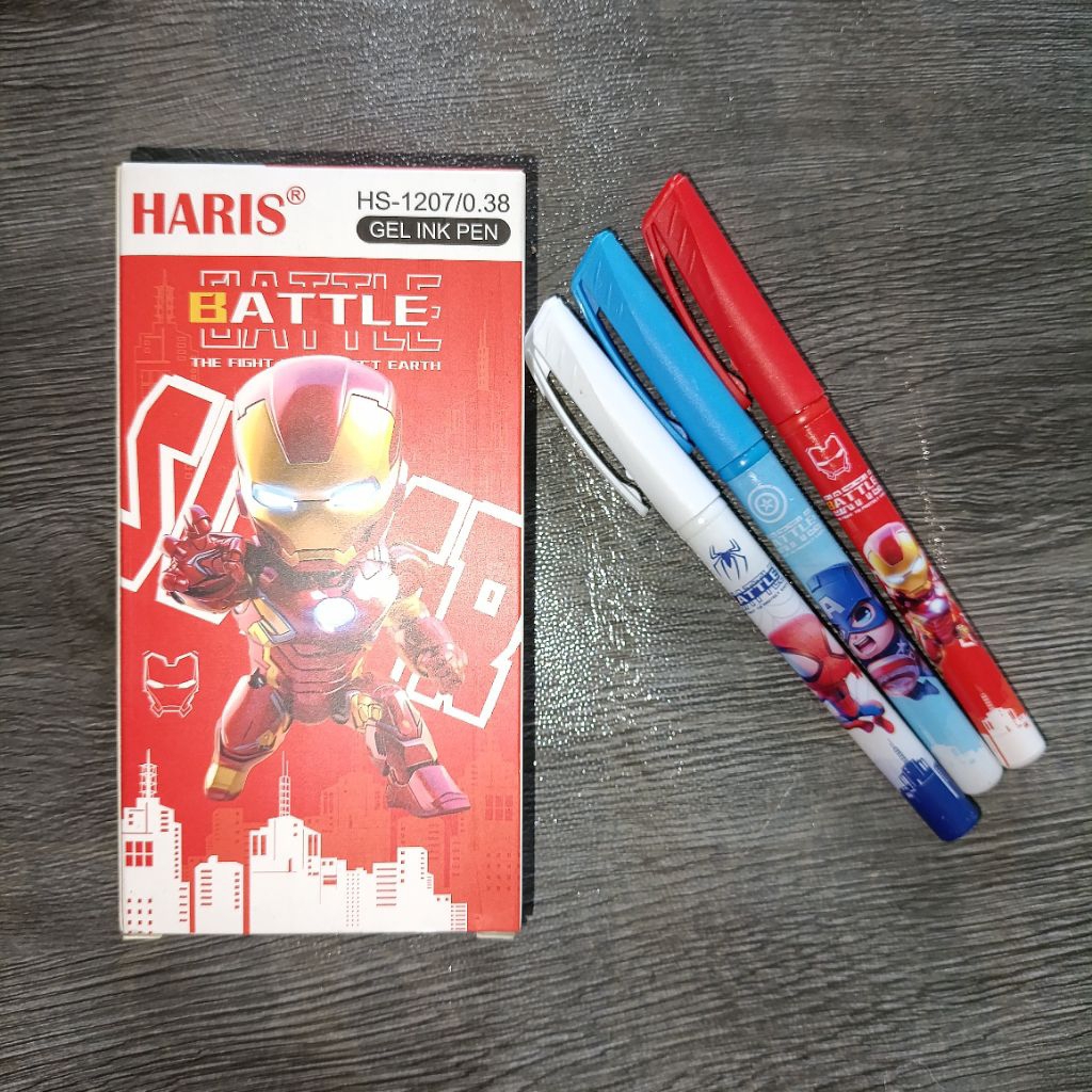 

Pulpen Gel Ink Karakter "Battle" Haris HS-1207 - Harga 1 Pcs