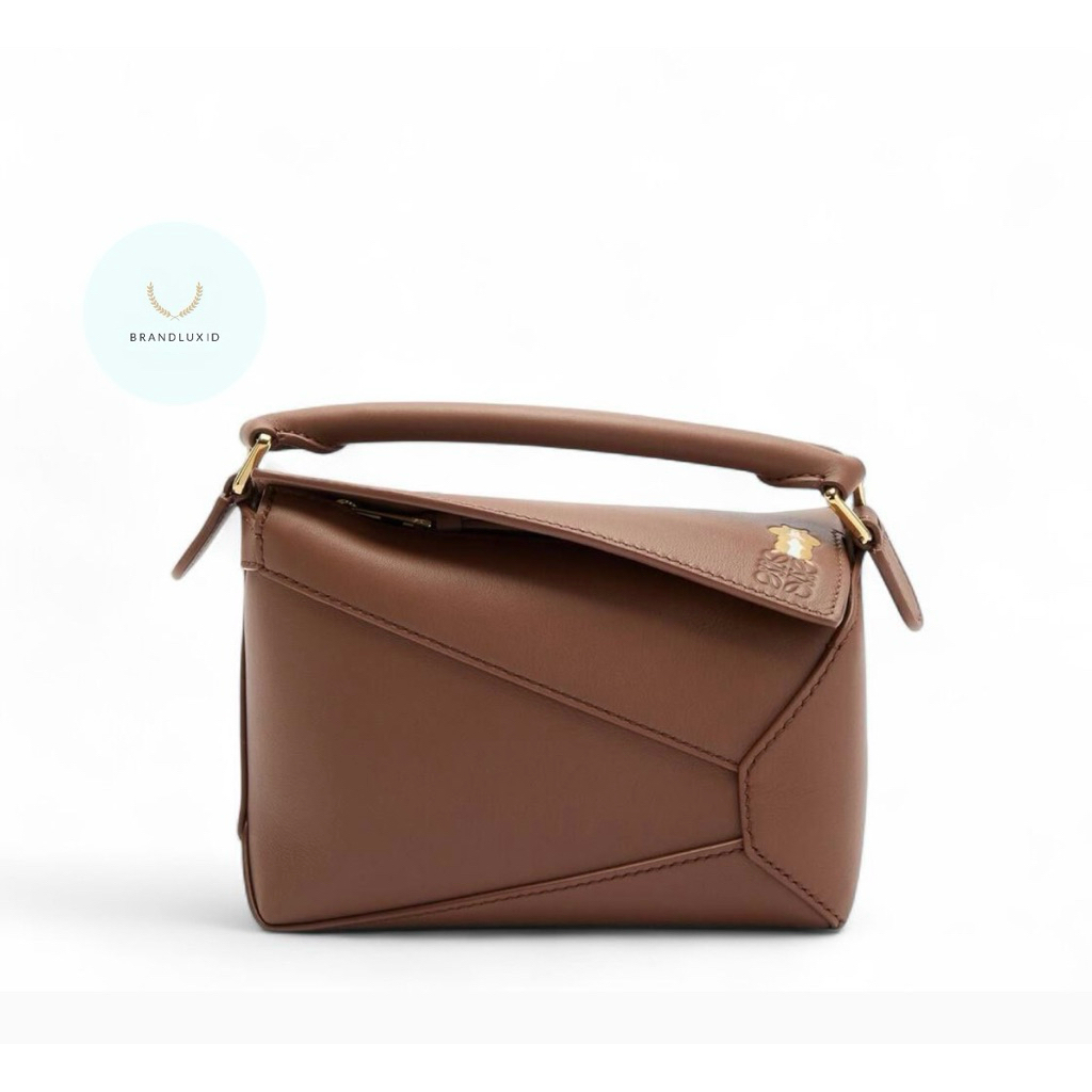 Loewe x Suna Fujita Puzzle Edge Hamster Mini Leather in Havana