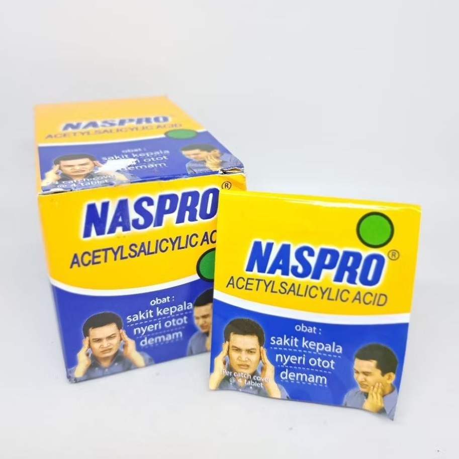 NASPRO TABLET / STRIP 4 TAB / OBAT DEMAM SAKIT KEPALA NYERI OTOT SAKIT GIGI