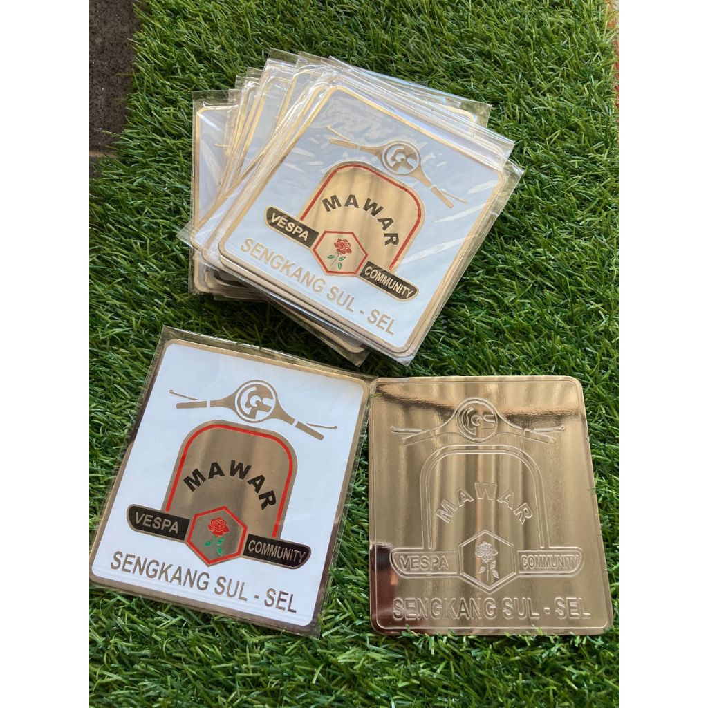 Emblem Sepeda Diamond Black BMX Stainless Steel