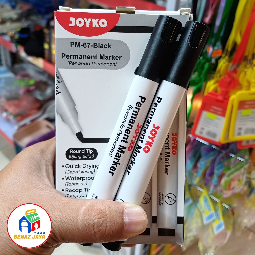 

1 PCS SPIDOL PERMANEN JOYKO TINTA HITAM PM-67 (HARGA PER PCS)