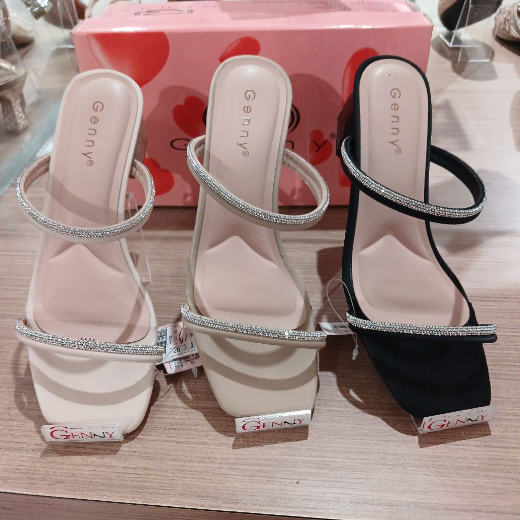 sandal wanita heels 7cm GENNY❗️ori matahari