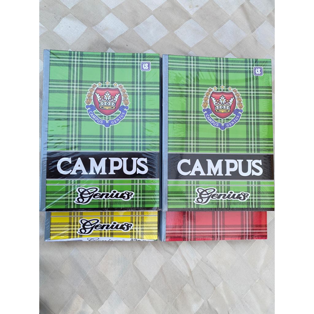 

Buku Tulis Campus Boxy Genius 42 lembar 1Pak isi 6 buku, Buku tulis Sekolah Besar
