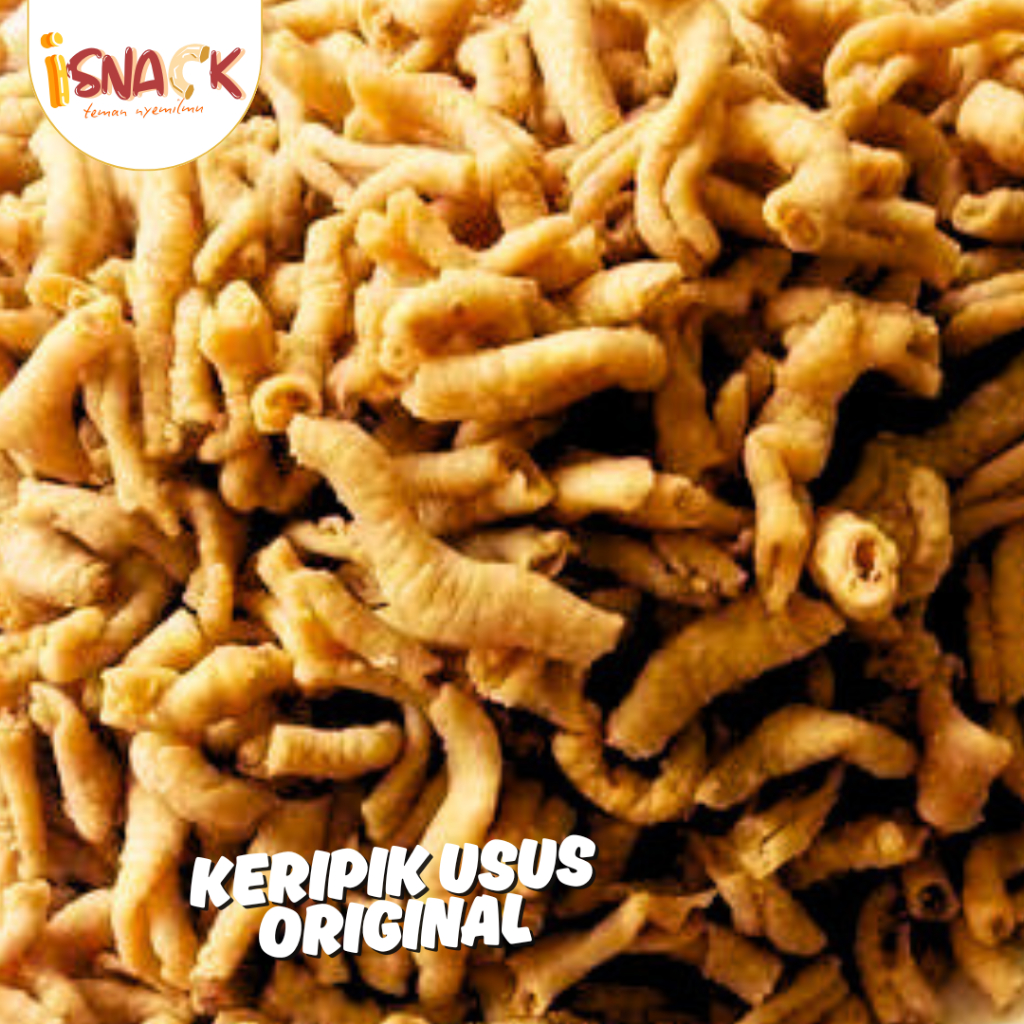 

200GR | KERIPIK USUS AYAM KRISPY ORIGINAL ASIN GURIH VIRAL ISNACK BY INDHI
