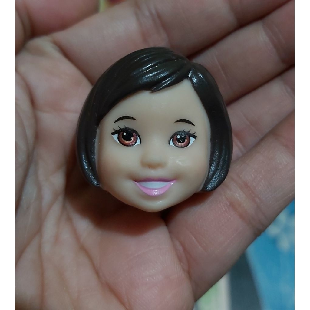 Kepala boneka barbie kelly toddler-Original mattel