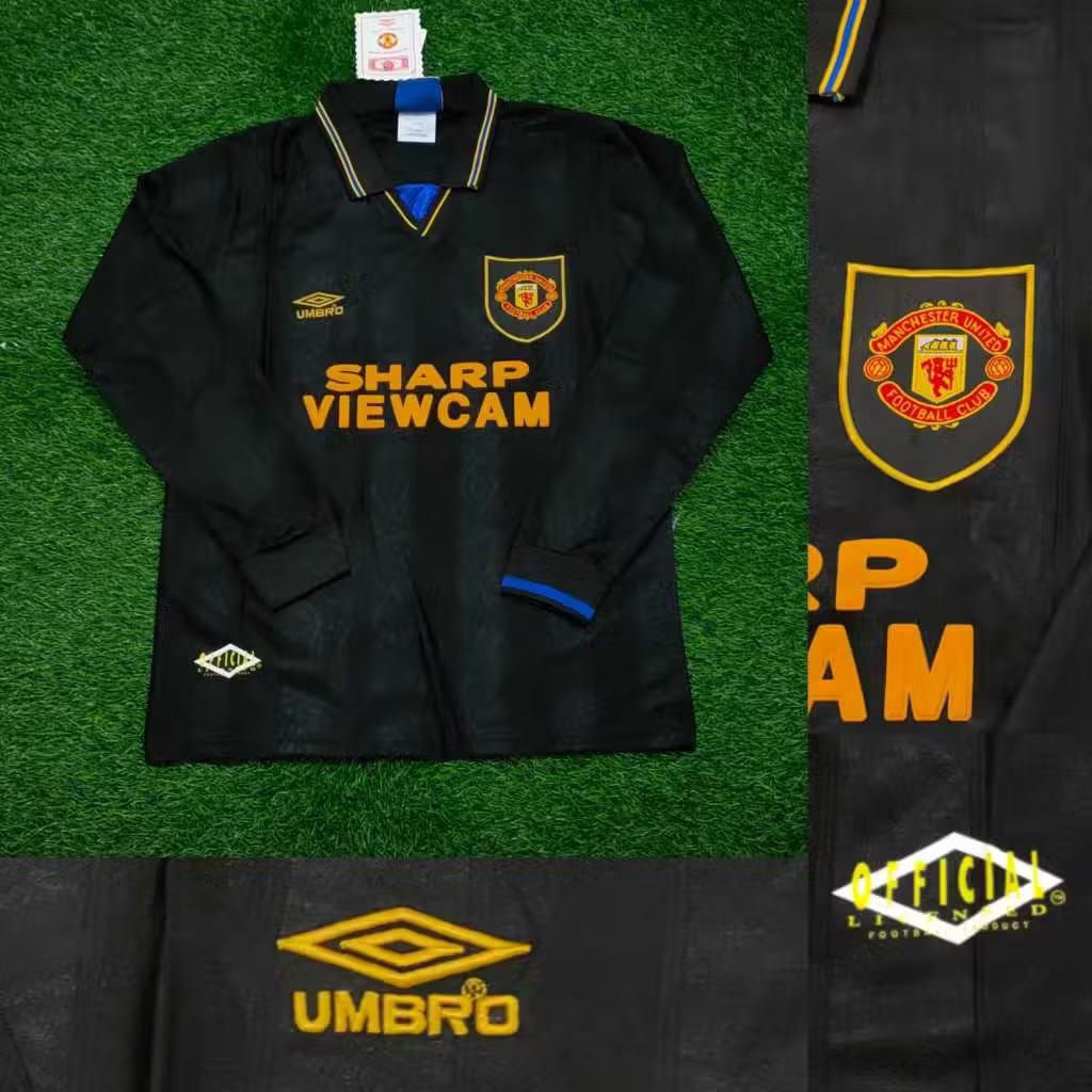 JERSEY RETRO VINTAGE MU AWAY LONGSLEEVE KUNGFU 93/94 AAA CLASSIC