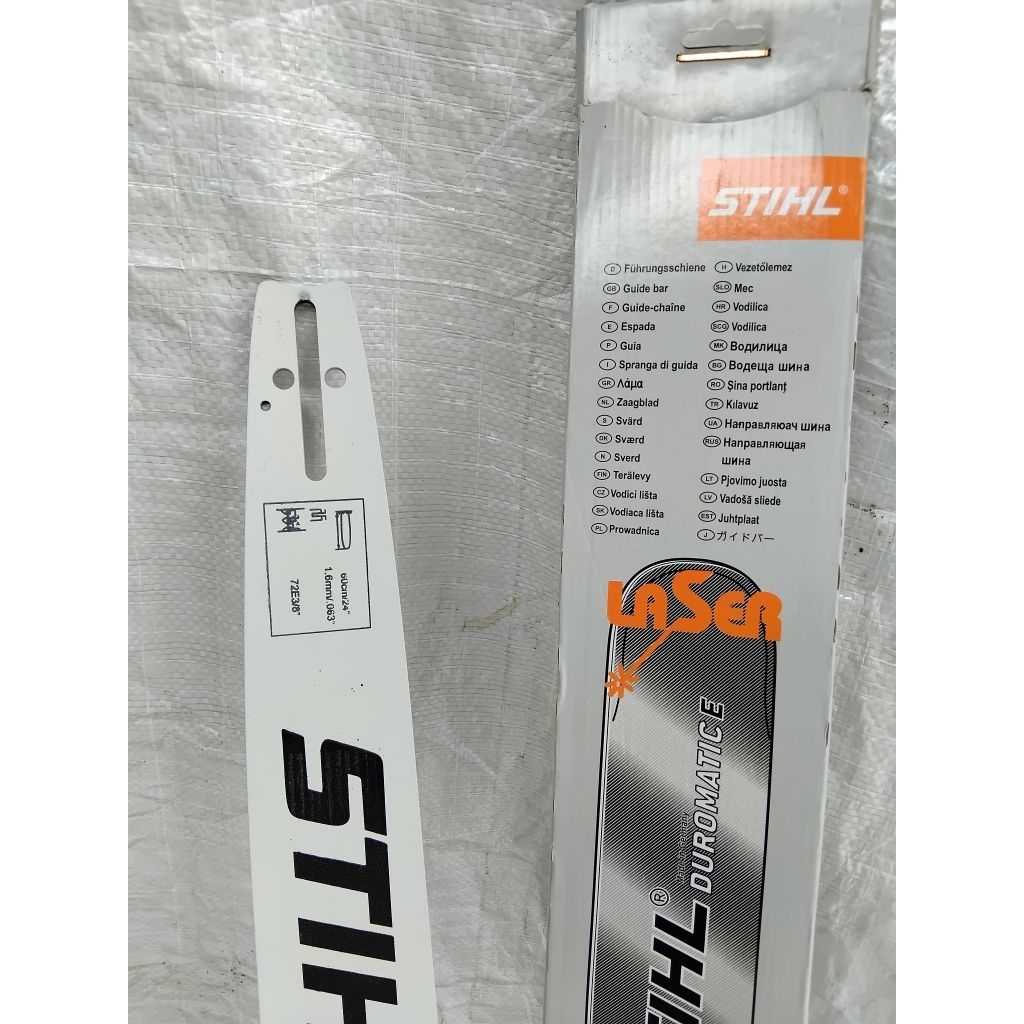GUIDE BAR 24 INCH STIHL PANJANG BAR 60CM BAR GERGAJI KAYU SENSO 24" STIHL 60CM RANTAI 40T