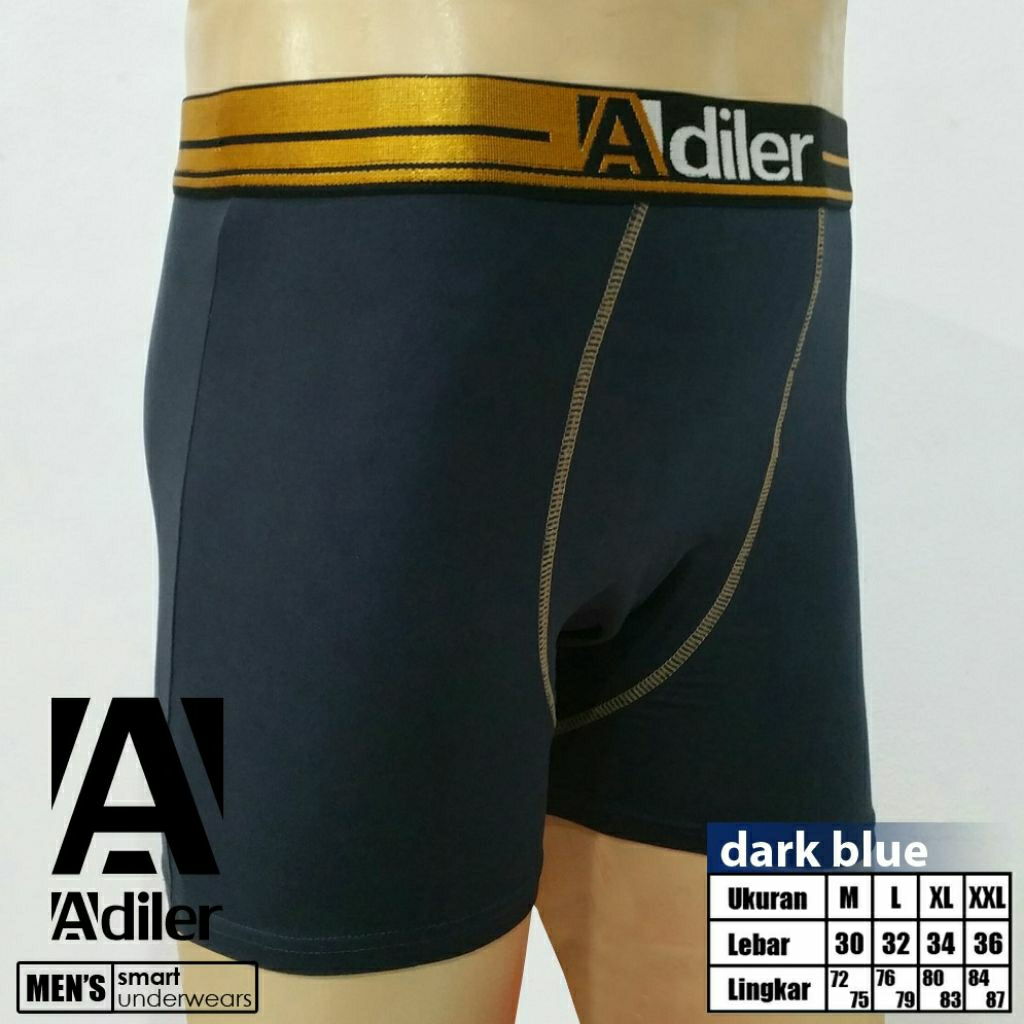 (3 pcs) Celana Dalam Boxer Pria Adiler 6008