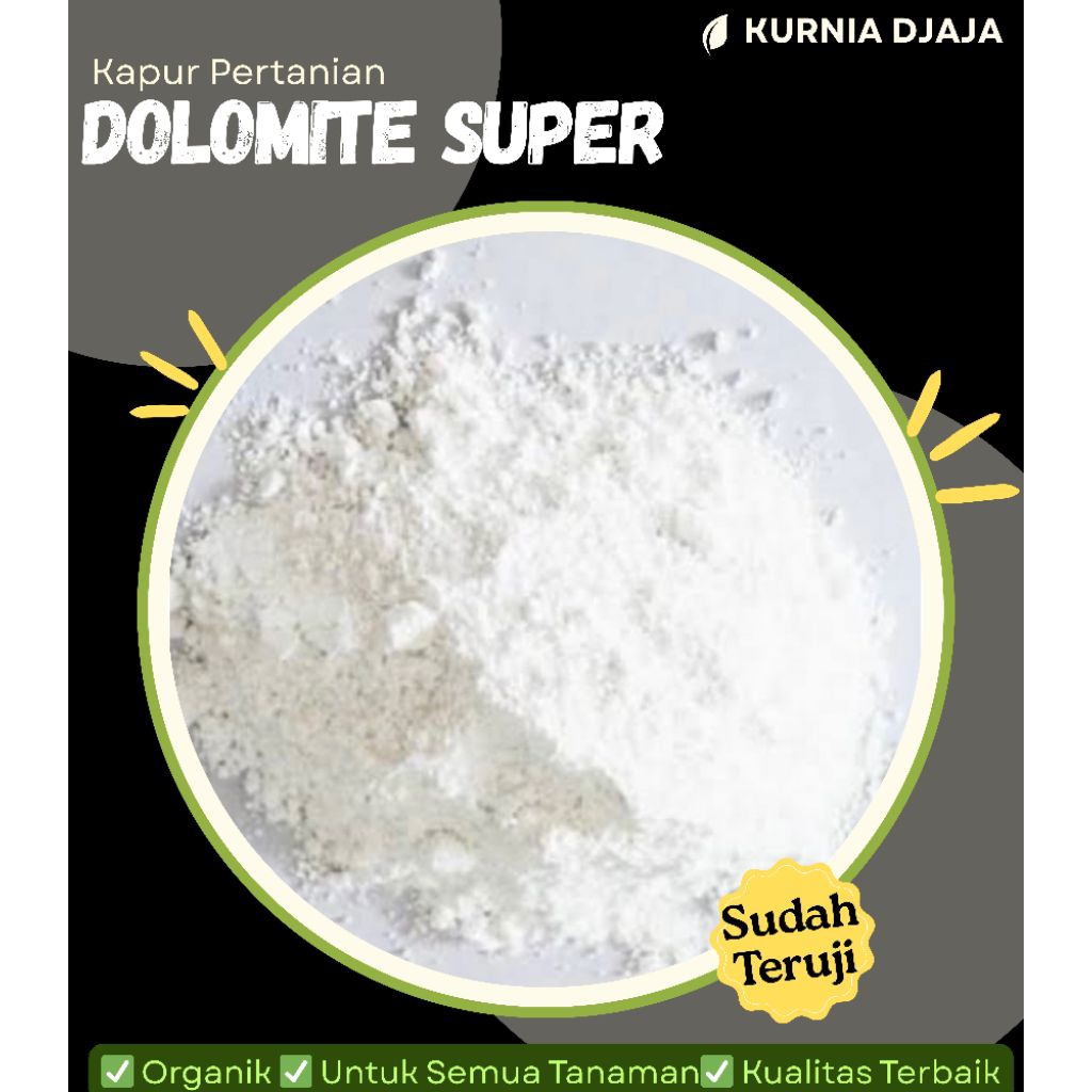 Kapur Pertanian Dolomit Super 1 Kg / Kapur Dolomite / Pupuk Pembenah Tanah / Kapur Dolomite