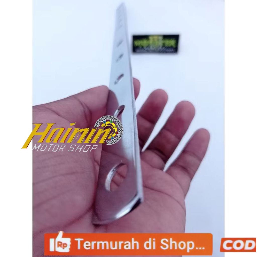

Penggaris lubang besi chrome /Panel Plat Lubang Besi Chrome/Panel Kenalpot Lubang Besi Chrome 40cm -3.5MM
