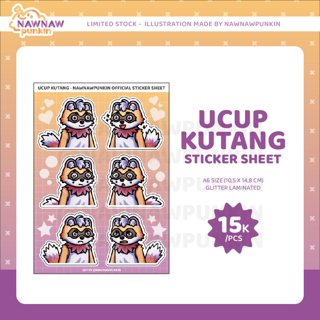 

[Original Merch] "Ucup Kutang" Sticker Sheet