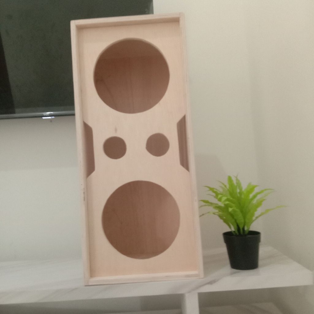 Box Speaker 6 inch Double + 2 Lubang Tweeter
